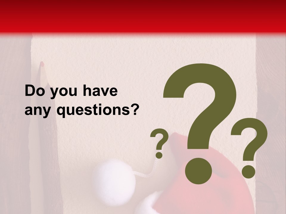 Christmas Scavenger Hunt List PowerPoint Template