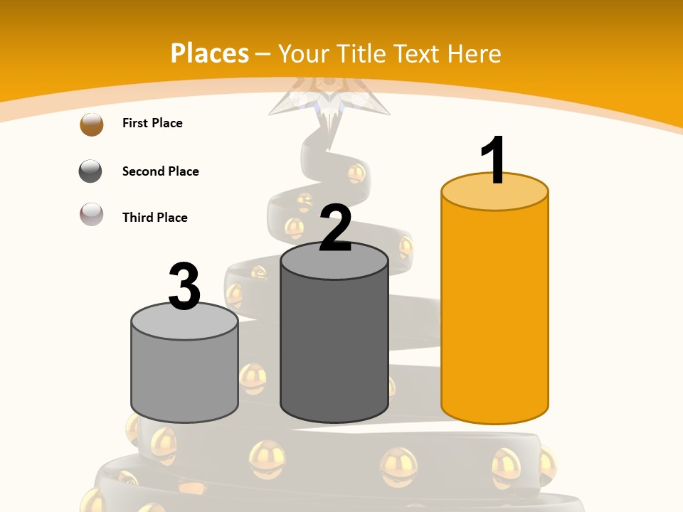 Souvenir Happy New Year Christmas Tree PowerPoint Template