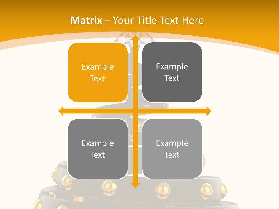 Souvenir Happy New Year Christmas Tree PowerPoint Template