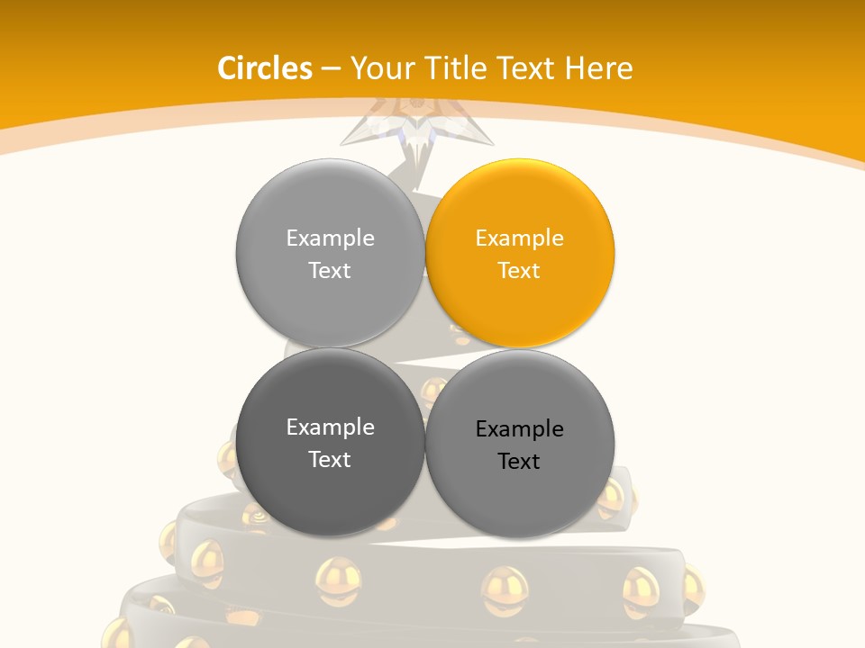 Souvenir Happy New Year Christmas Tree PowerPoint Template