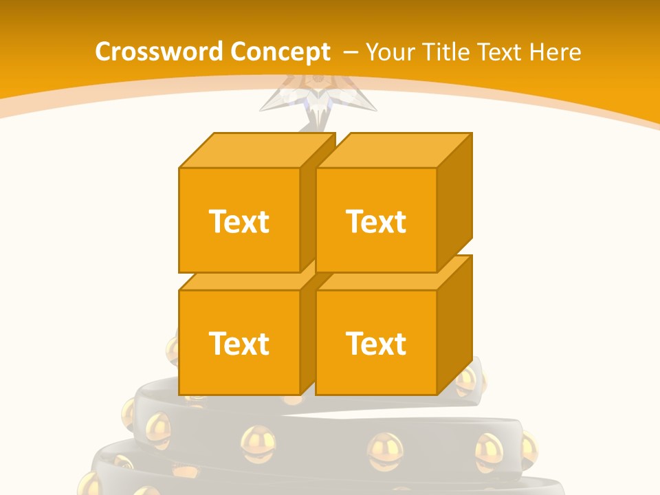 Souvenir Happy New Year Christmas Tree PowerPoint Template