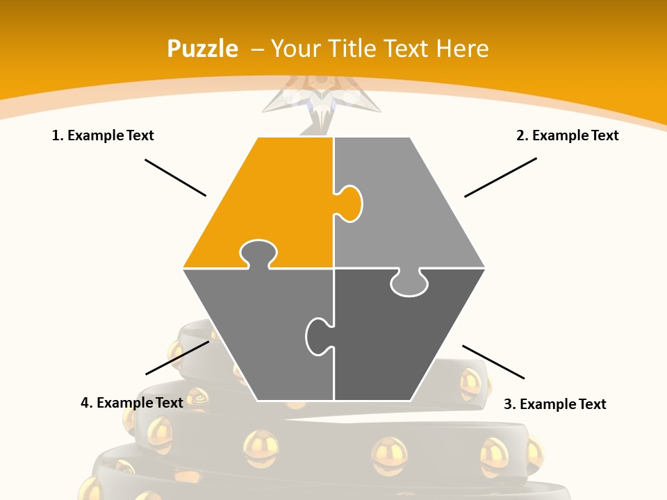 Souvenir Happy New Year Christmas Tree PowerPoint Template