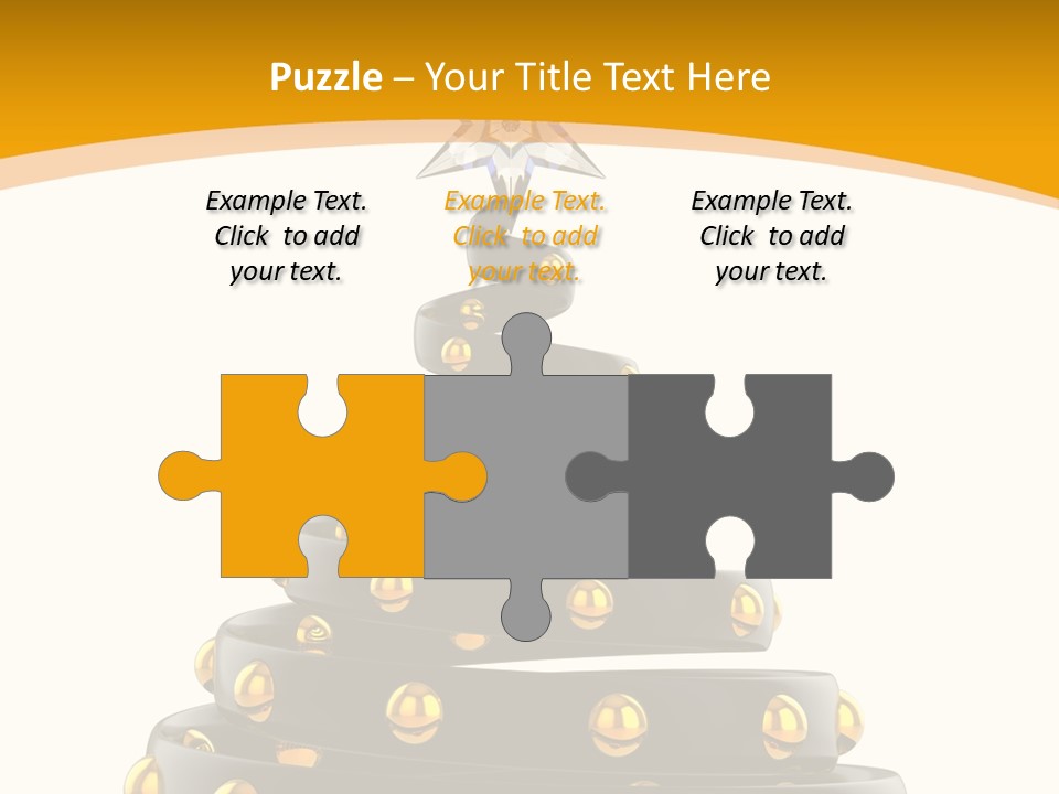 Souvenir Happy New Year Christmas Tree PowerPoint Template