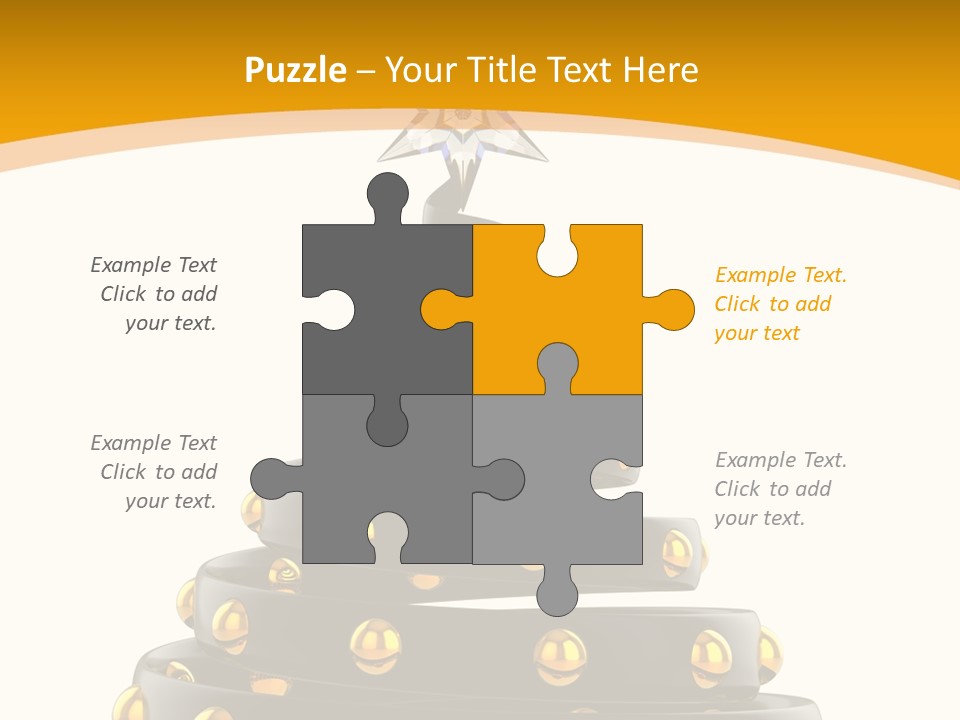 Souvenir Happy New Year Christmas Tree PowerPoint Template