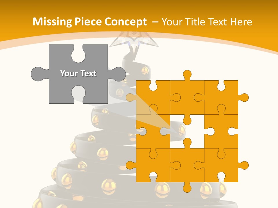 Souvenir Happy New Year Christmas Tree PowerPoint Template