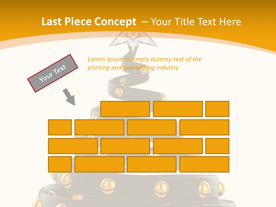 Souvenir Happy New Year Christmas Tree PowerPoint Template