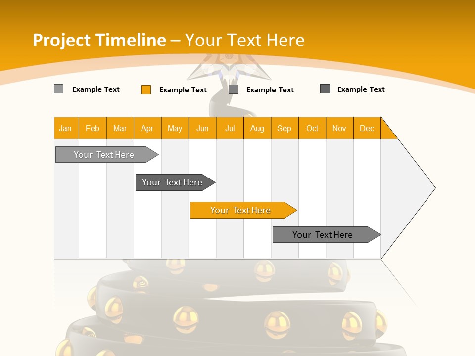 Souvenir Happy New Year Christmas Tree PowerPoint Template