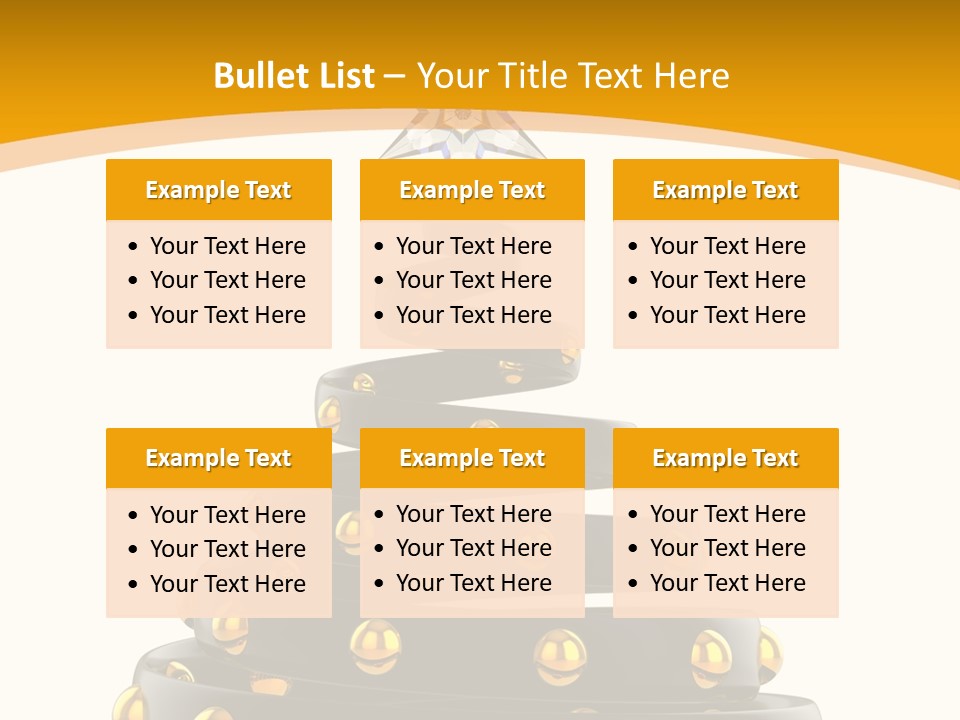 Souvenir Happy New Year Christmas Tree PowerPoint Template