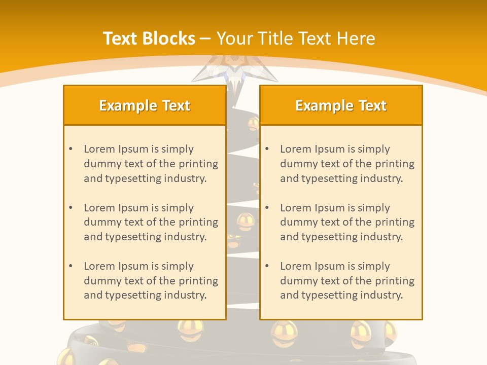Souvenir Happy New Year Christmas Tree PowerPoint Template