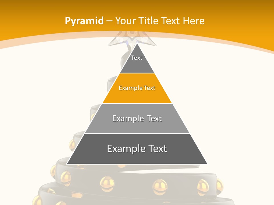 Souvenir Happy New Year Christmas Tree PowerPoint Template