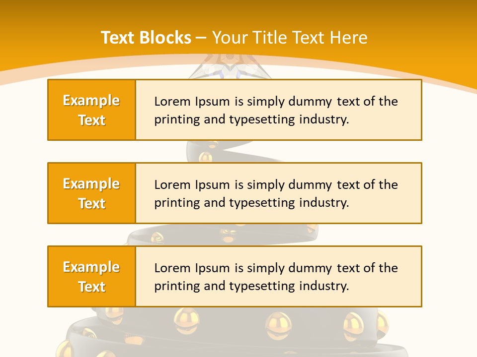 Souvenir Happy New Year Christmas Tree PowerPoint Template