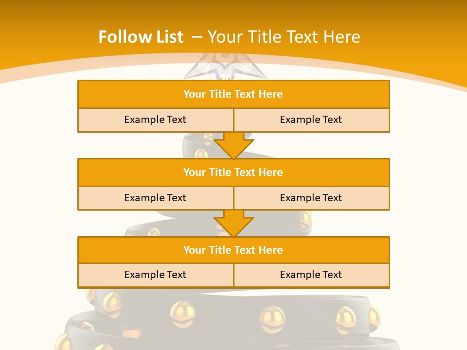 Souvenir Happy New Year Christmas Tree PowerPoint Template