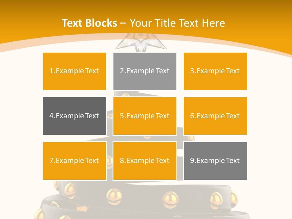 Souvenir Happy New Year Christmas Tree PowerPoint Template