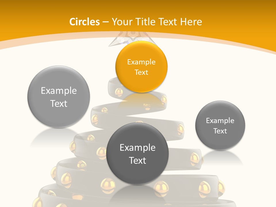 Souvenir Happy New Year Christmas Tree PowerPoint Template