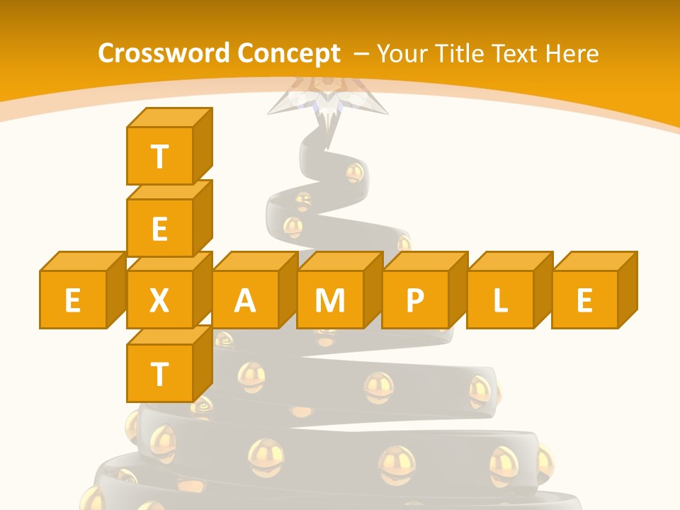 Souvenir Happy New Year Christmas Tree PowerPoint Template