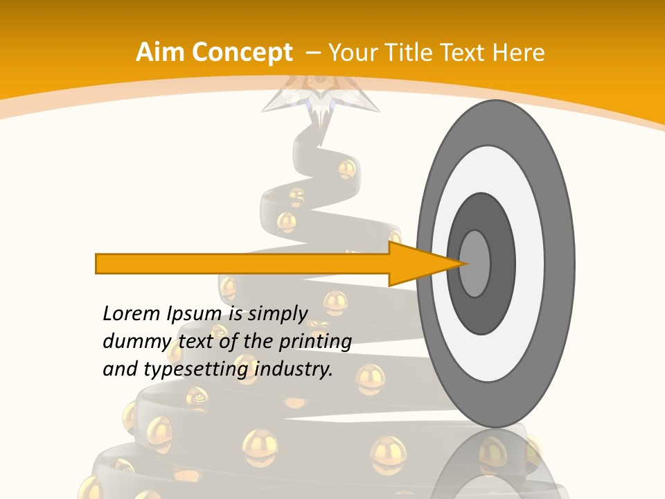 Souvenir Happy New Year Christmas Tree PowerPoint Template