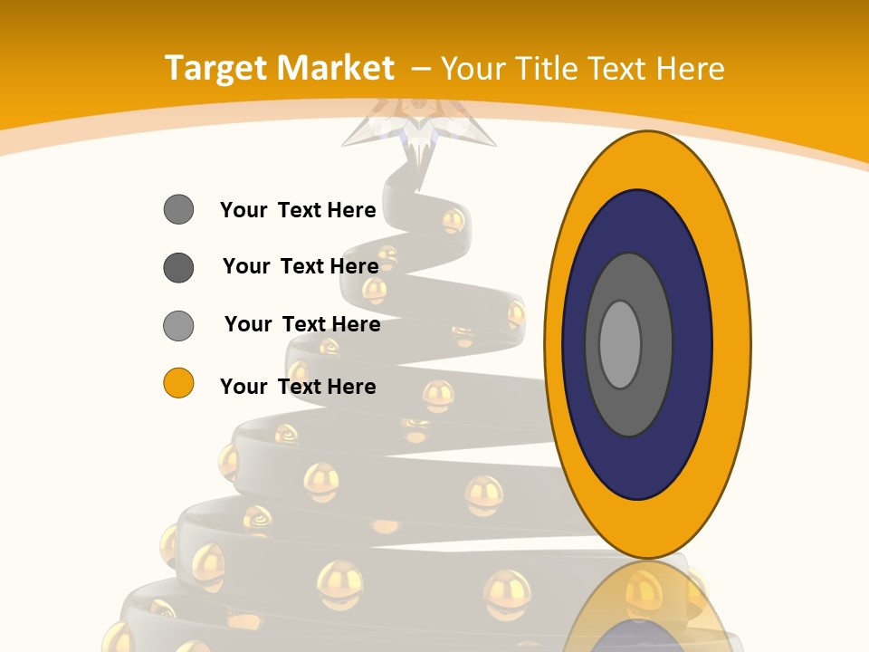 Souvenir Happy New Year Christmas Tree PowerPoint Template