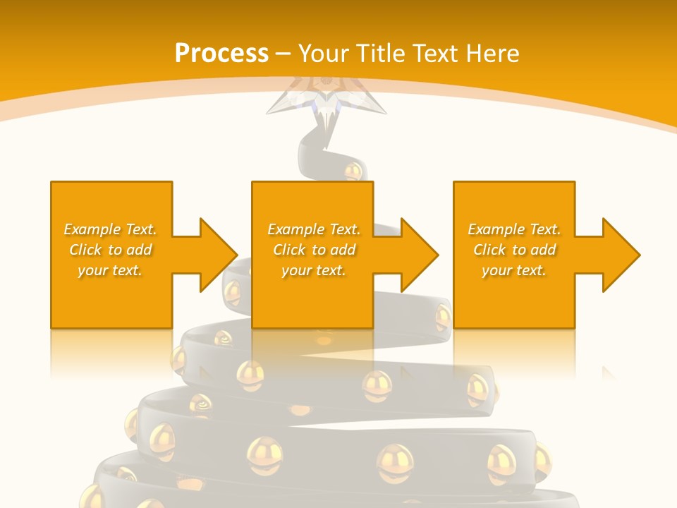 Souvenir Happy New Year Christmas Tree PowerPoint Template