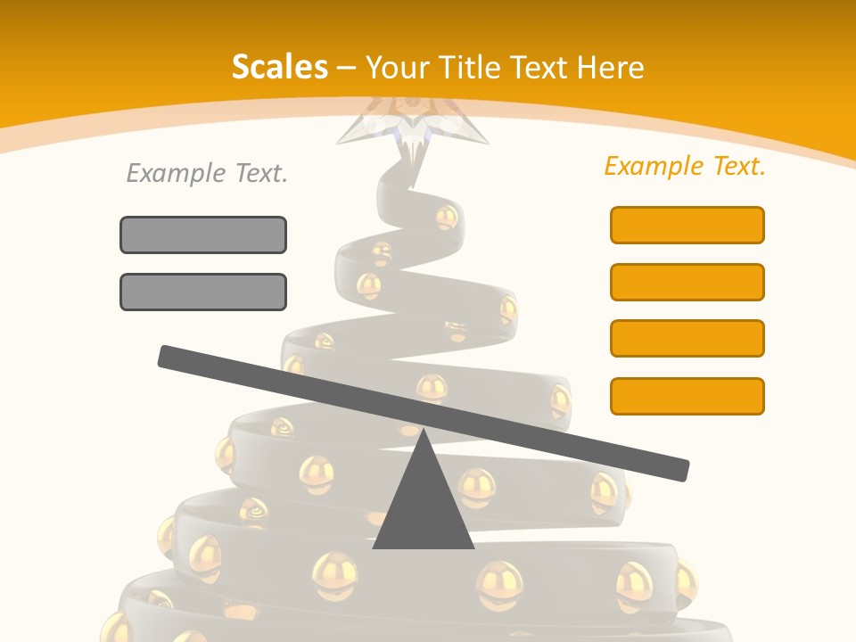 Souvenir Happy New Year Christmas Tree PowerPoint Template