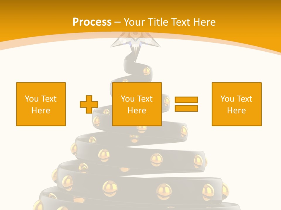 Souvenir Happy New Year Christmas Tree PowerPoint Template