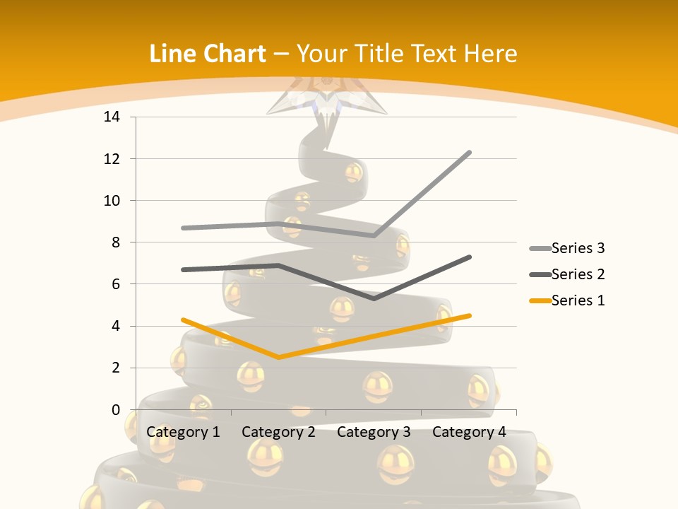 Souvenir Happy New Year Christmas Tree PowerPoint Template