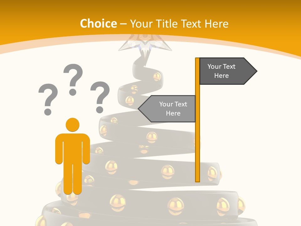 Souvenir Happy New Year Christmas Tree PowerPoint Template