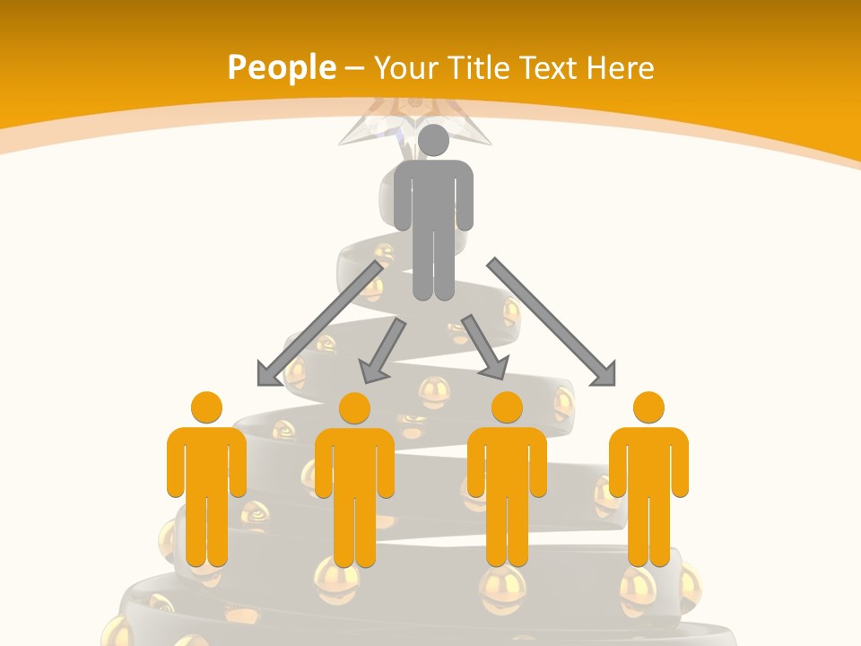 Souvenir Happy New Year Christmas Tree PowerPoint Template