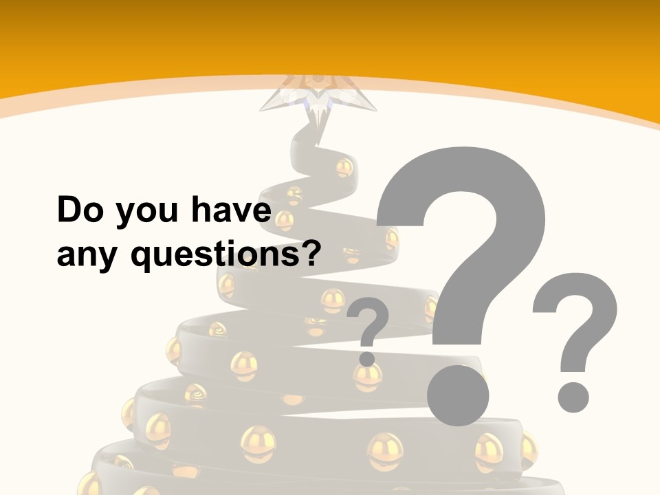 Souvenir Happy New Year Christmas Tree PowerPoint Template