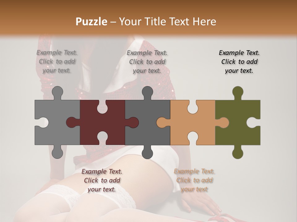 Lady Santa Beautiful PowerPoint Template