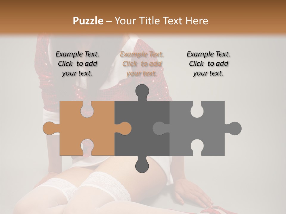 Lady Santa Beautiful PowerPoint Template