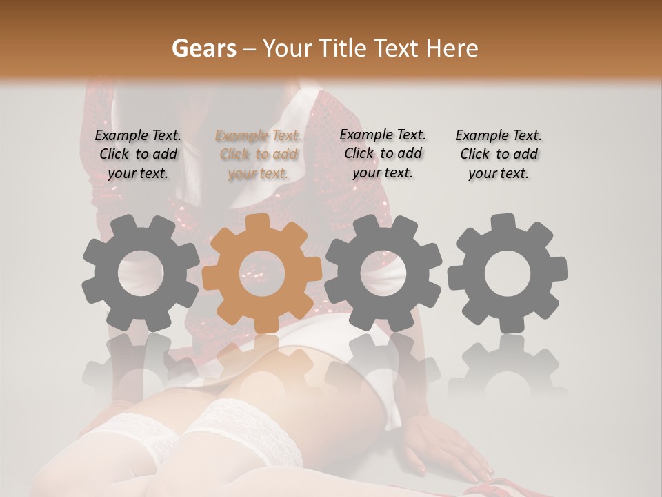 Lady Santa Beautiful PowerPoint Template