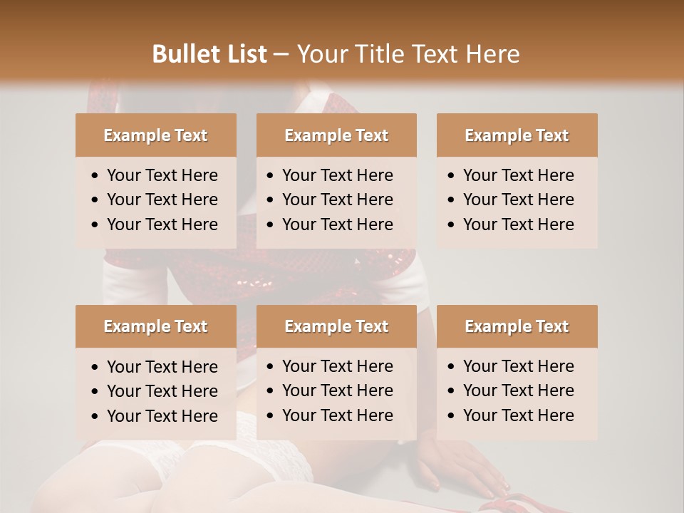 Lady Santa Beautiful PowerPoint Template