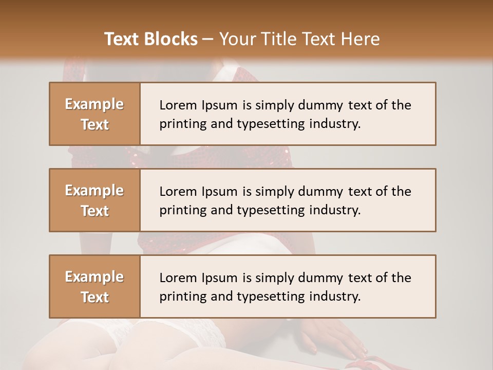 Lady Santa Beautiful PowerPoint Template