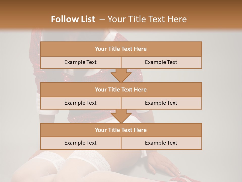 Lady Santa Beautiful PowerPoint Template