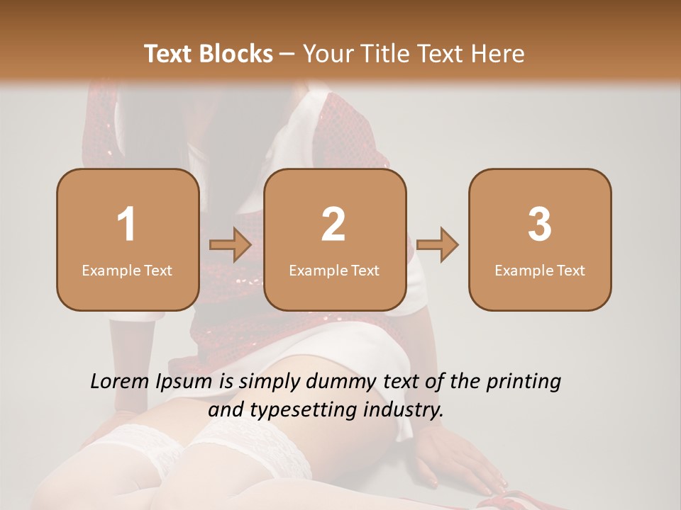 Lady Santa Beautiful PowerPoint Template