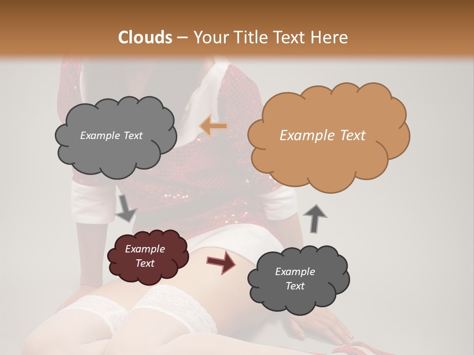 Lady Santa Beautiful PowerPoint Template