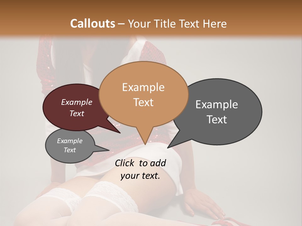 Lady Santa Beautiful PowerPoint Template