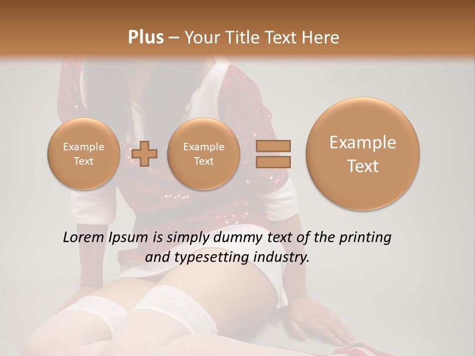 Lady Santa Beautiful PowerPoint Template