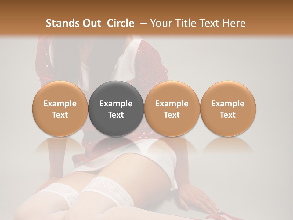 Lady Santa Beautiful PowerPoint Template