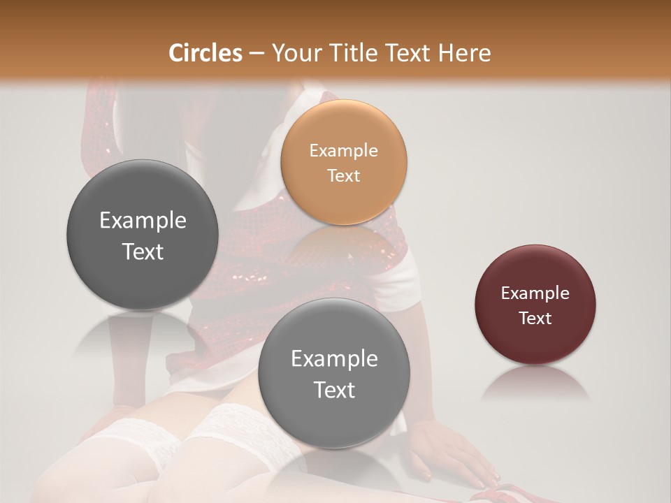 Lady Santa Beautiful PowerPoint Template