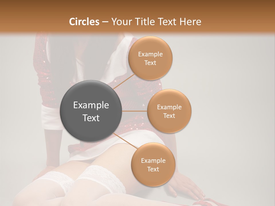 Lady Santa Beautiful PowerPoint Template