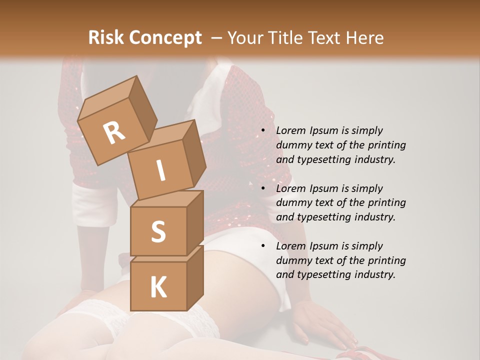 Lady Santa Beautiful PowerPoint Template