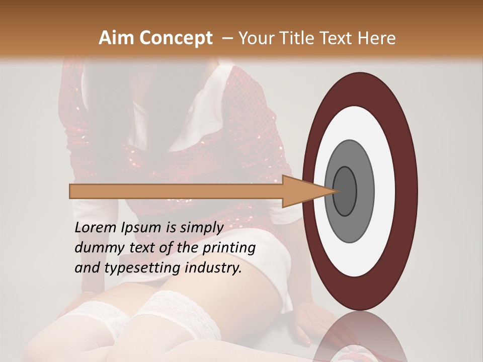 Lady Santa Beautiful PowerPoint Template