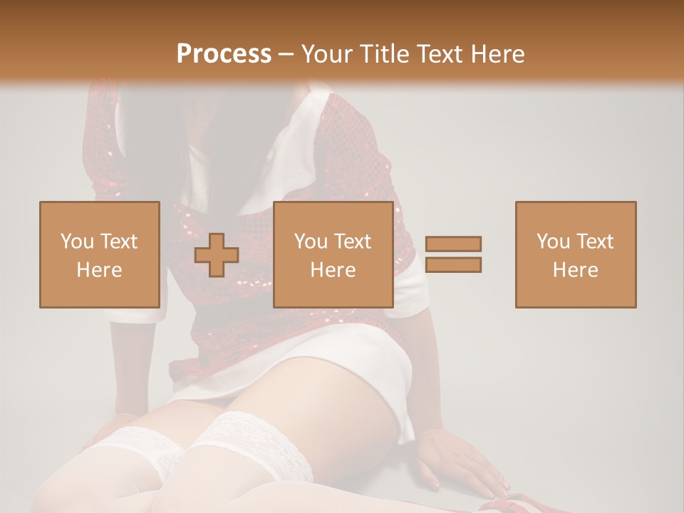 Lady Santa Beautiful PowerPoint Template