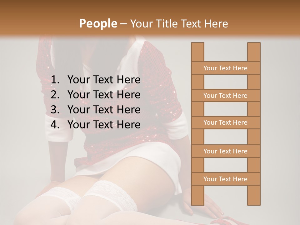 Lady Santa Beautiful PowerPoint Template