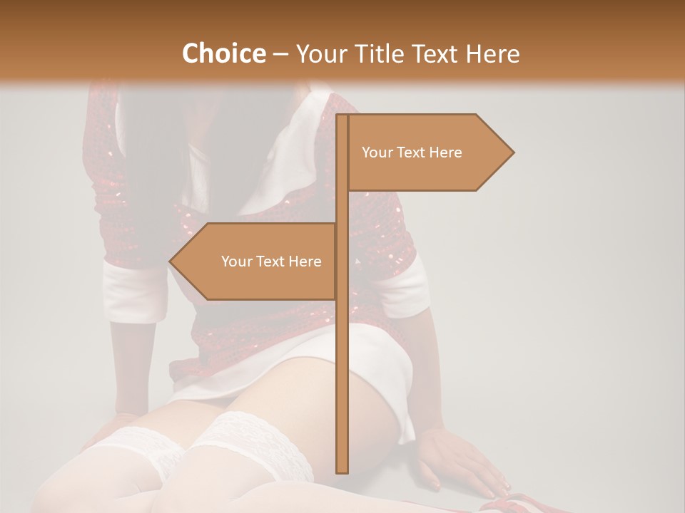 Lady Santa Beautiful PowerPoint Template