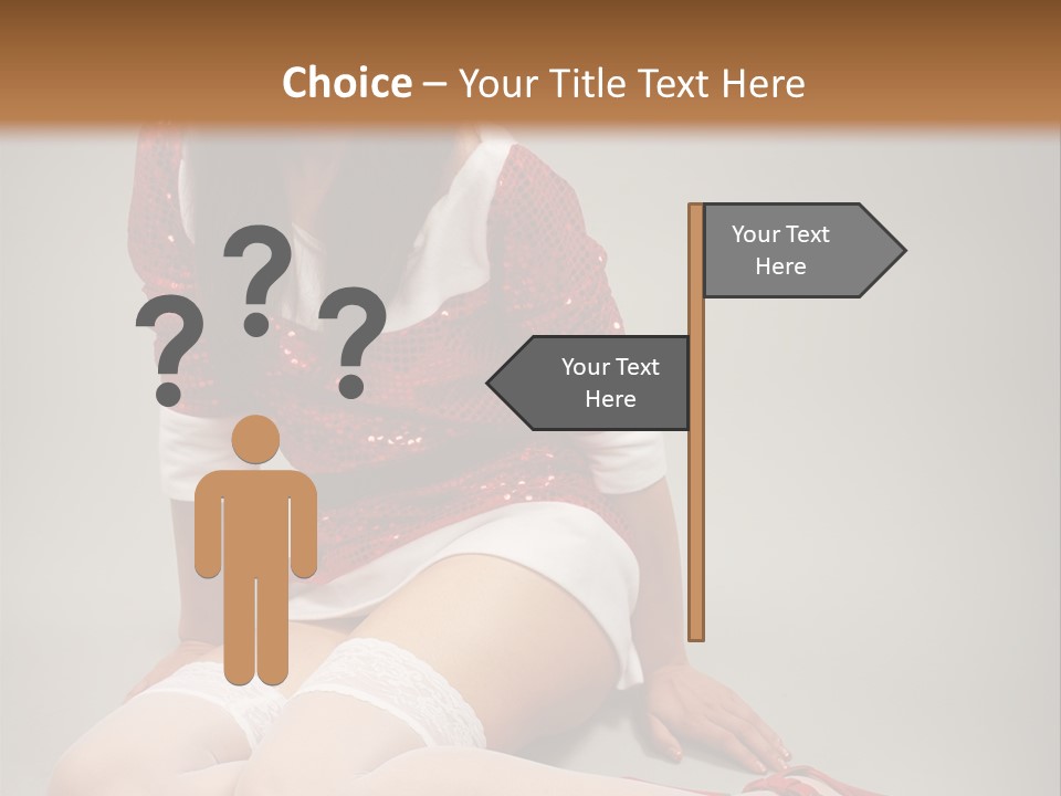 Lady Santa Beautiful PowerPoint Template