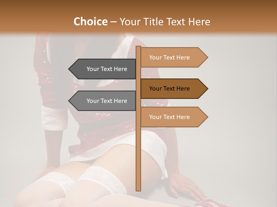 Lady Santa Beautiful PowerPoint Template