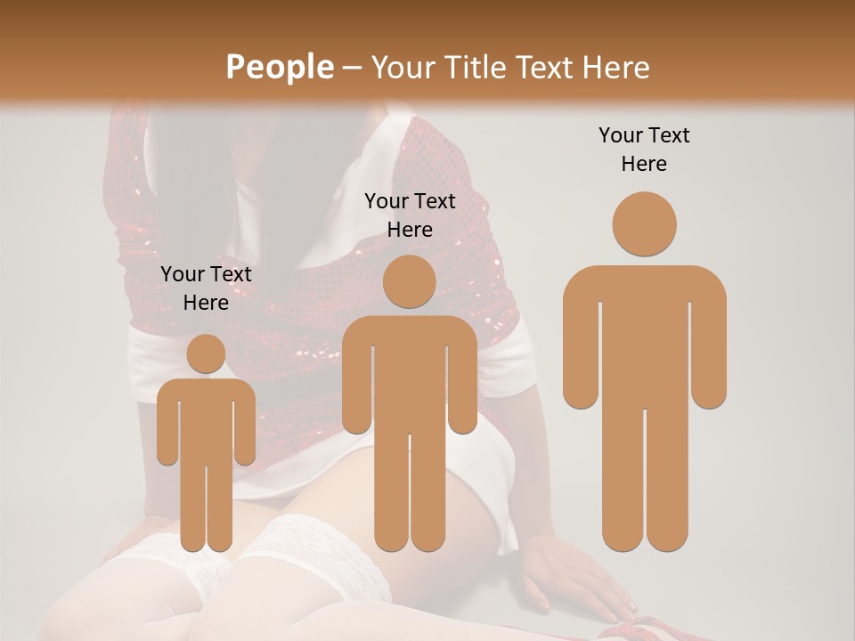 Lady Santa Beautiful PowerPoint Template