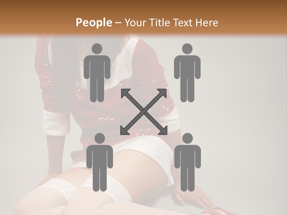 Lady Santa Beautiful PowerPoint Template